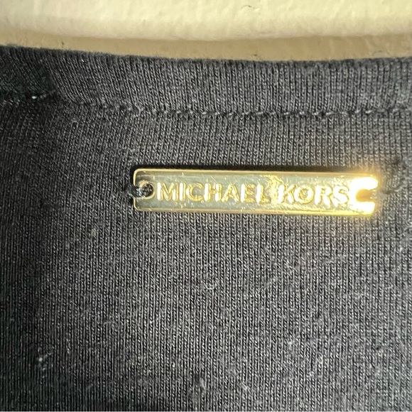 Michael MK Surplice Blouse Women’s Size M Black - Picture 7 of 8